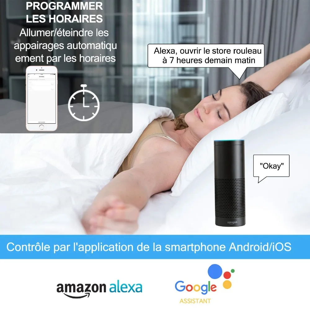 Tuya Smart Life WiFi Curtain Switch for Electric motorized Curtain Blind Roller Shutter Google Home Amazon Alexa Voice Control