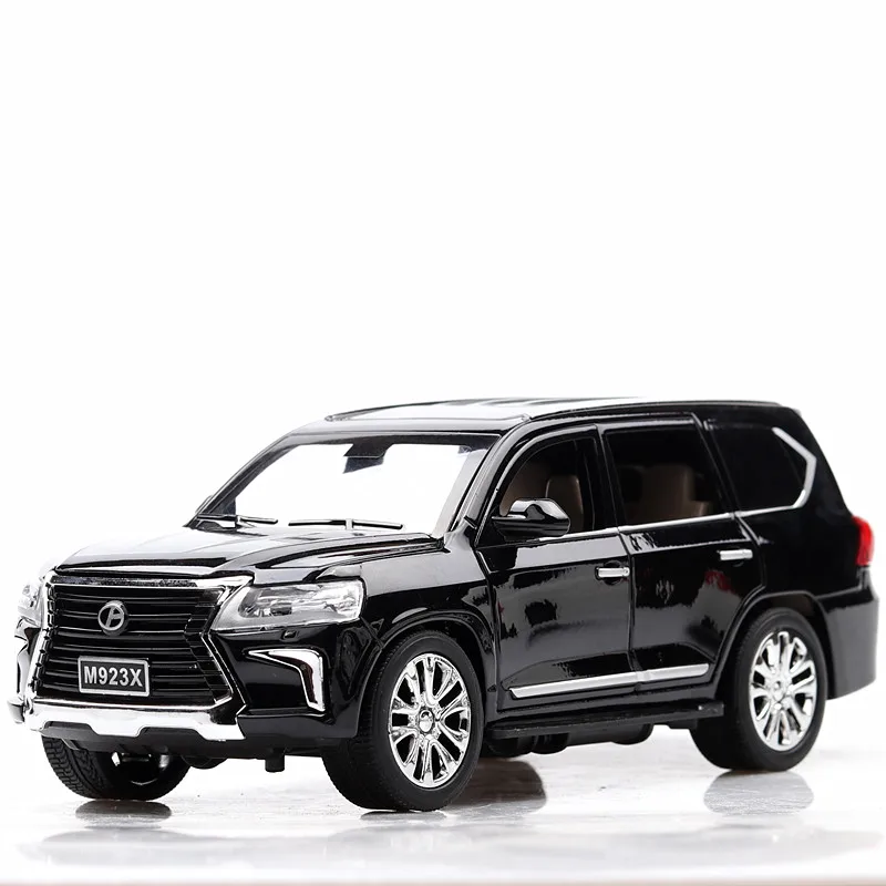 1/24 LEXUS LX570 Diecasts& Toy Vehicles модель автомобиля со звуком и светильник коллекция автомобилей игрушки для мальчиков подарок на день рождения