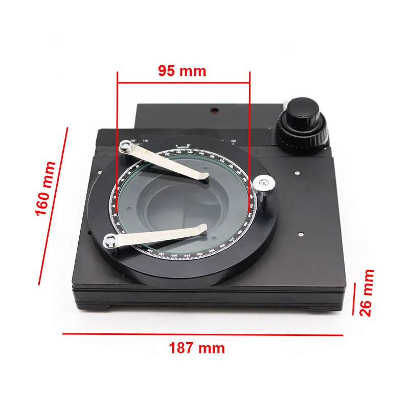 X-Y-Z Fine-tuning Working Stage Rotatable Microscope Universal Platform with Scale X-Y-Z Movement Stage for PCB Inspection