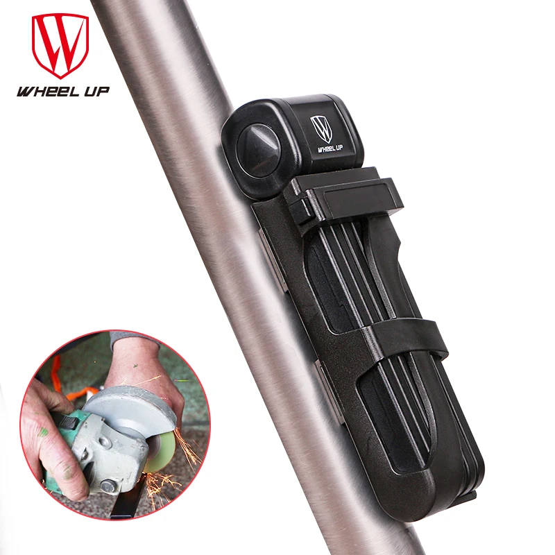 

Original WHEEL UP 2017 Upgrade Bicycle Lock Alloy Steel Foldable Chain Lock Anti-theft Security Motorcycle Cycling Folding Lock