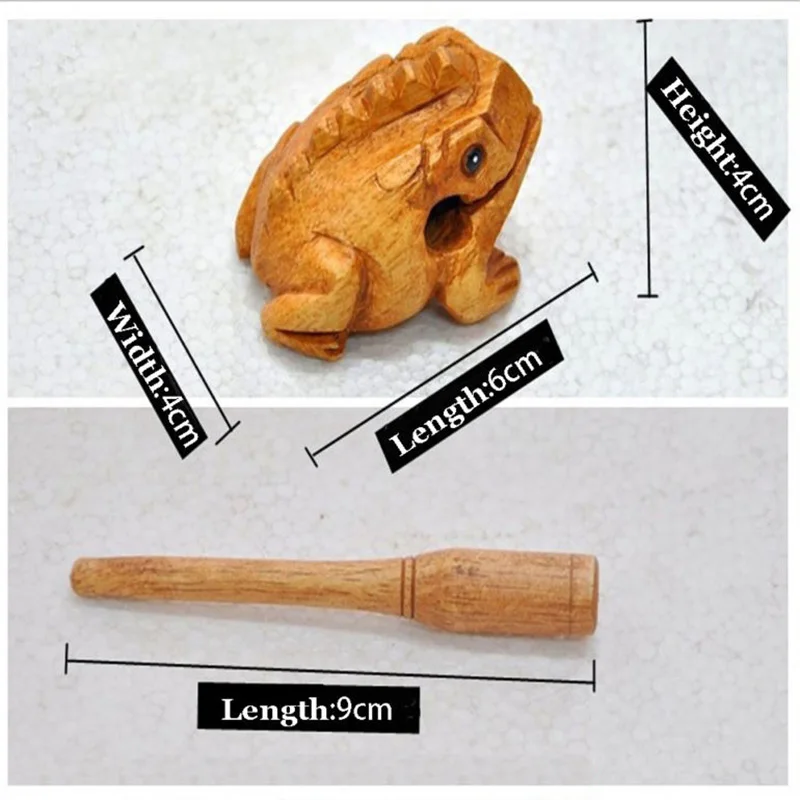Деревянные животные денежная жаба клакеры Дети музыкальный инструмент Ударная игрушка подарок