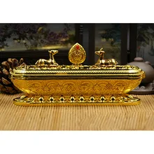 Горелка для тибетских благовоний металлическая курильница прочная имитация красной меди