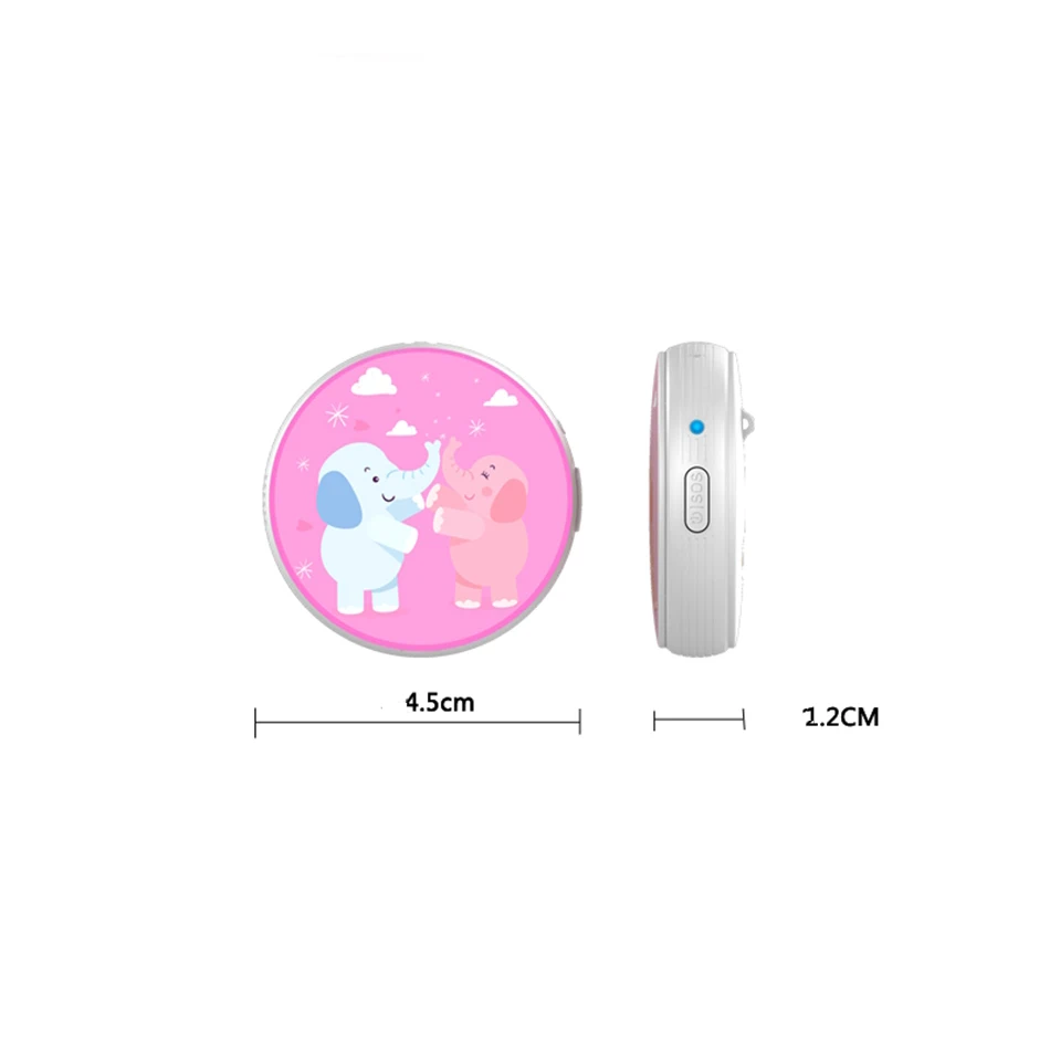 

C18 2G Mini GPS Badge Locator Activity Tracker Built-in NFC Phone Calling SOS Emergency Alarm Anti-lost for Kids Elder Children