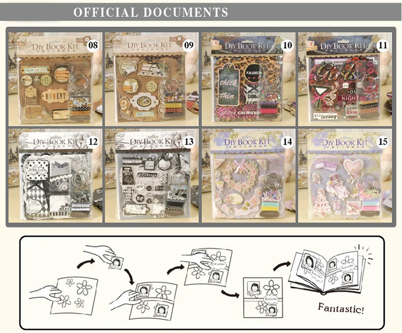 DIY фотоальбомы, включая инструмент наклейки для сумок бумага ручной работы скрапбук фотоальбом как ребенок день рождения Свадебный фотоальбом подарок
