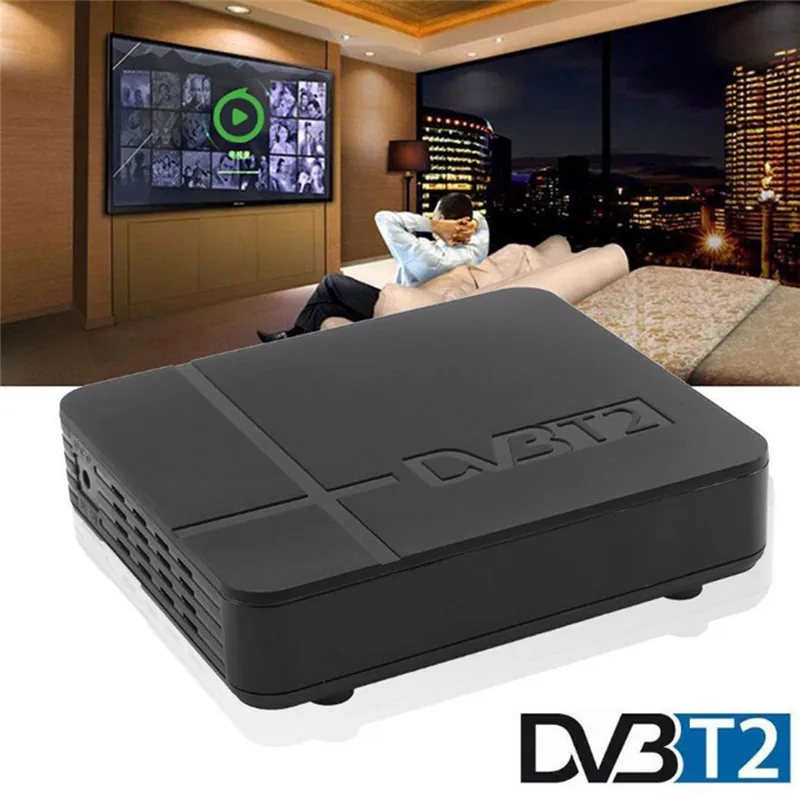 ТВ box DVB T2 цифровой ТВ ресивера DVB-T2 MPEG-2/-4 H.264 Поддержка HDMI Декодер каналов кабельного телевидения для Европы