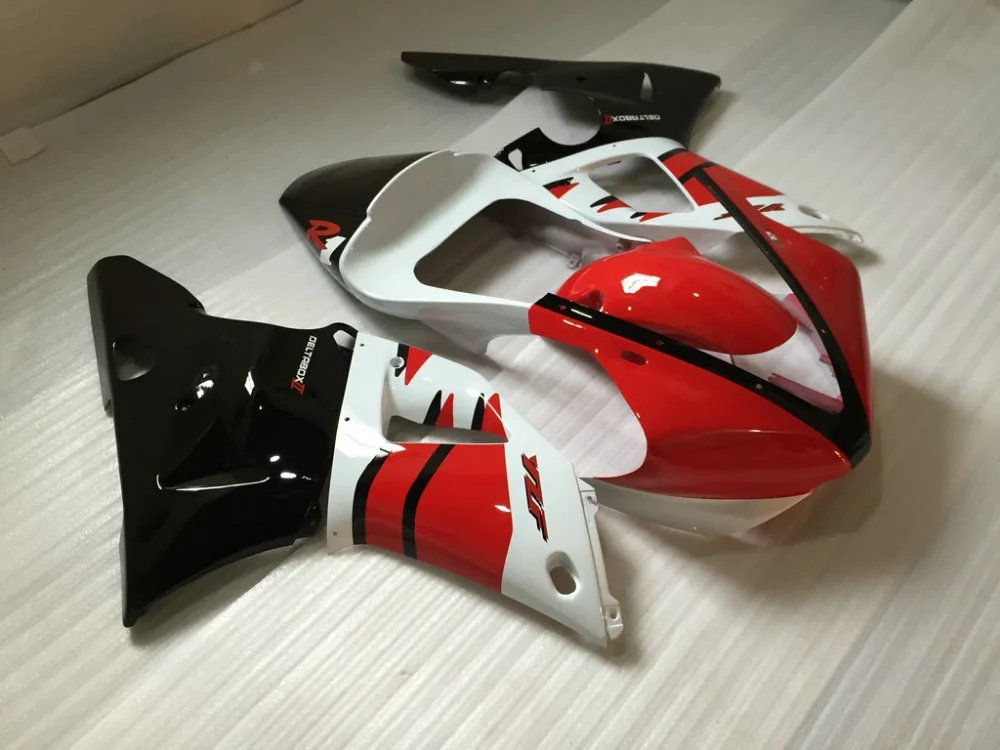 

Racing Motorcycle Fairing kit for YAMAHAA YZFR1 00 01 YZF R1 2000 2001 YZF1000 Red white black ABS Fairings set+7gifts YC55