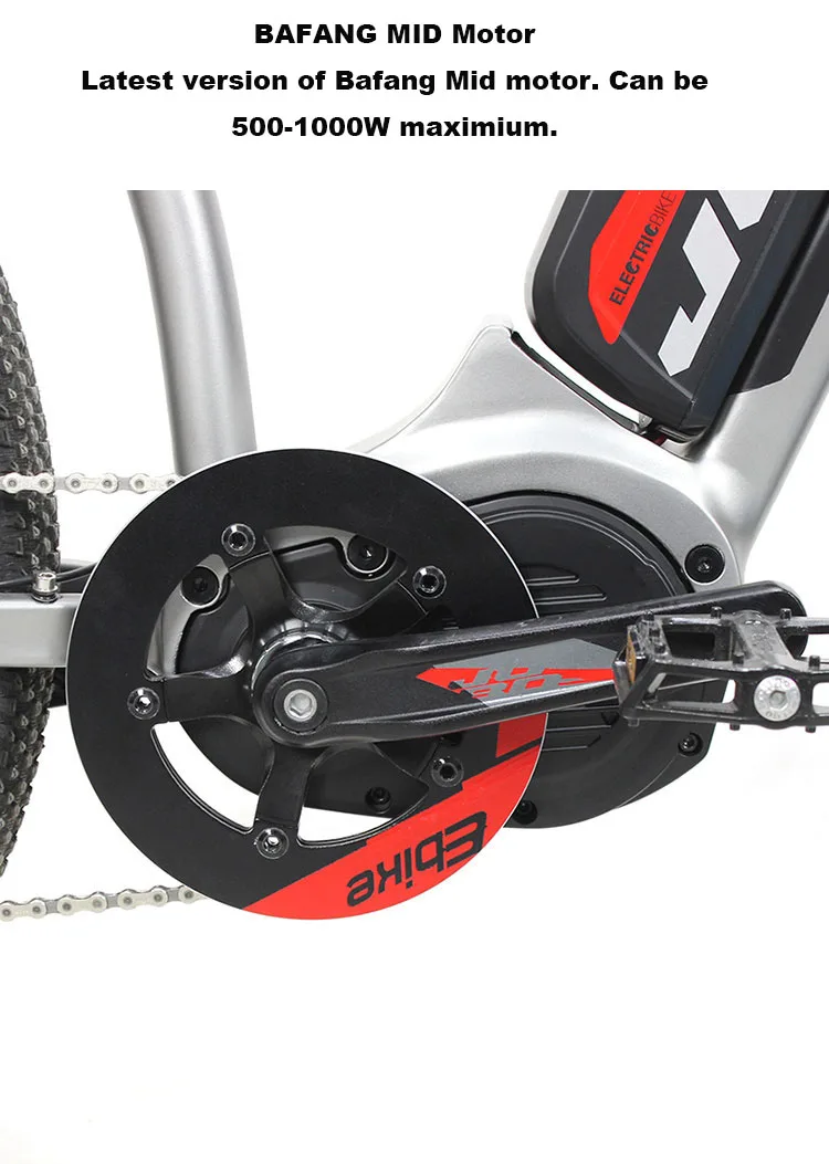 Clearance Custom  Presale Electric mountain bicycle 500W bafang mid motor EBikes Uphill Bike ULTRASYSTEM electric bicycle 10 speed 6
