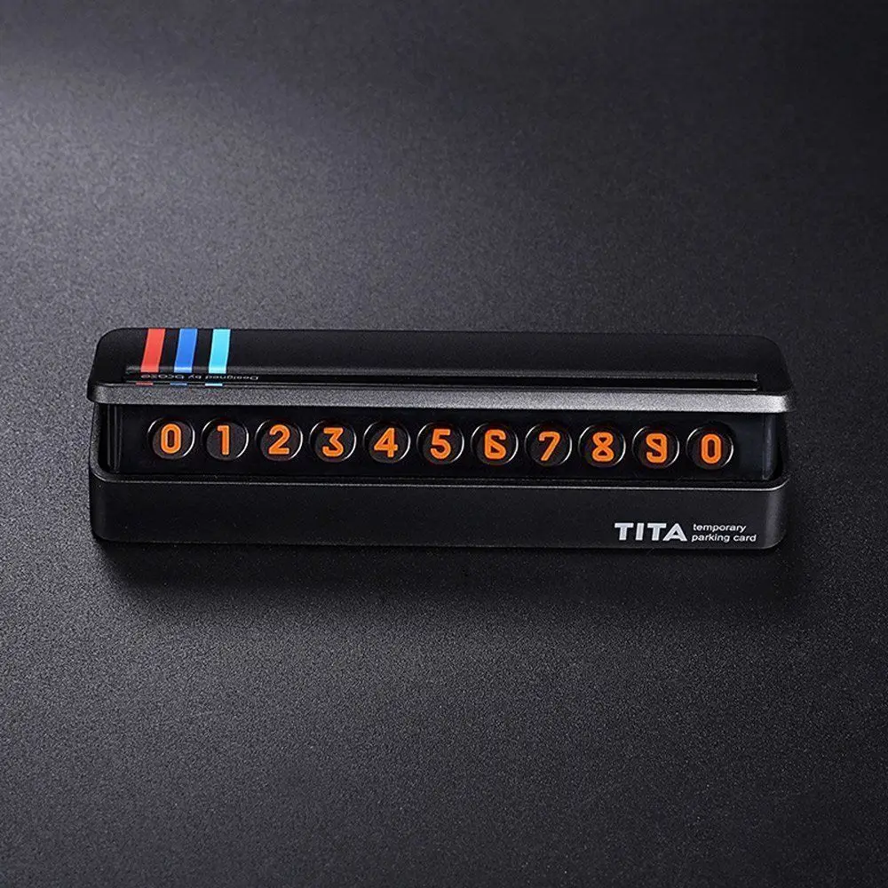  1 PCS Car Temporary Parking Card Phone Number Card Plate Hidden Design Car Accessories for BMW
