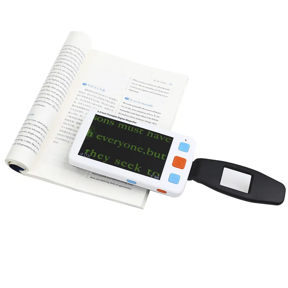 US $115.27 50 Lcd Colorful Electronic Digital Magnifier 4 32x Reading Aid 17 Color Modes Eyesightaiding For Elderly Video Magnifier