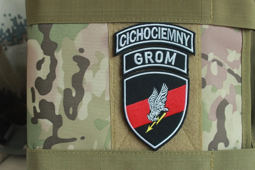 PATCH Polish Special Force GROM unit shield tab patch badge ARMY