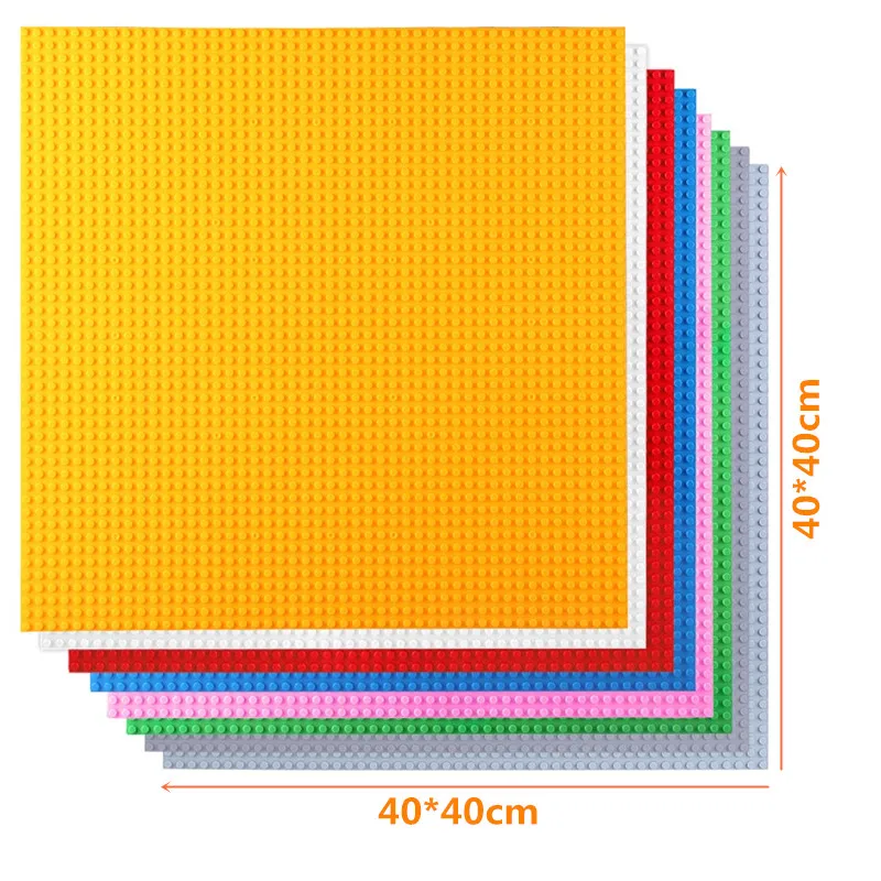 50*50 точек Классические DIY строительные блоки опорная пластина 40*40 см подходит для