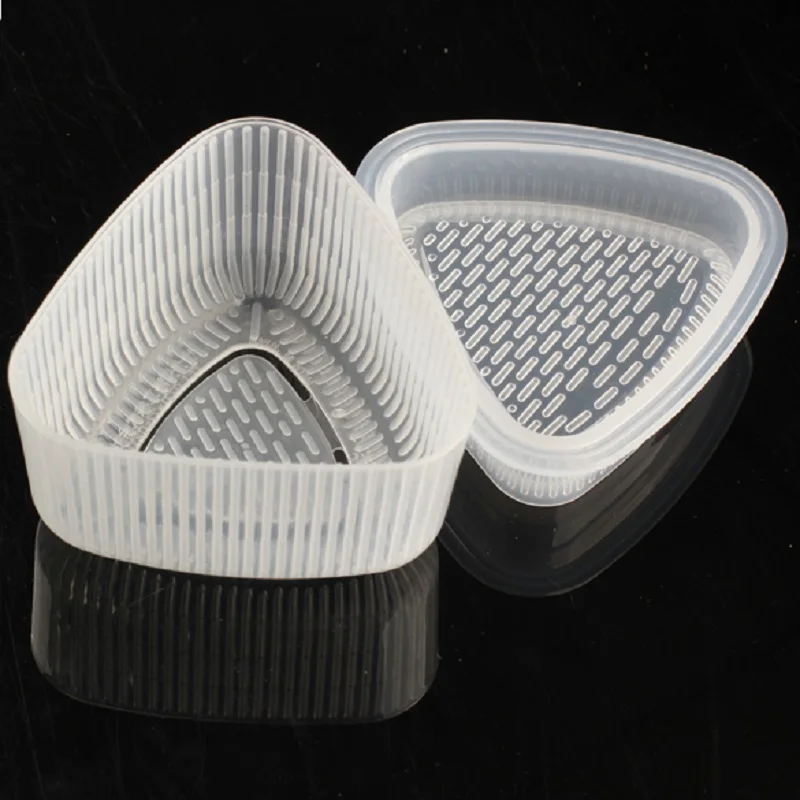 

2 Pair Sushi Maker Mold Kitchen Bento Decorating Sushi Onigiri Mold Food Press Triangular Form Rice Ball Maker Transparent