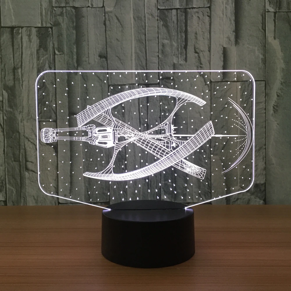 

Fashion Star Wars 3D Light LED Airship Lighting Boy's Home Decor Bedroom Table Lamp Colors Christmas Mood Sleeping Night Light