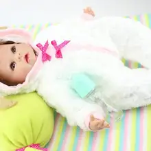 55 см твердый силикон baby-реалистичные куклы-реборн Детские куклы Boneca возрожденная менина детские игрушки