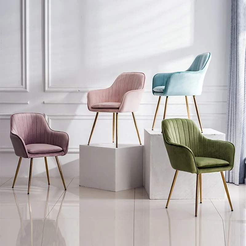 Современный простой обеденной стул, спальня, современный минималистичный стул для макияжа, офисное кресло, гостиная, для обсуждения, стул для дома CVB