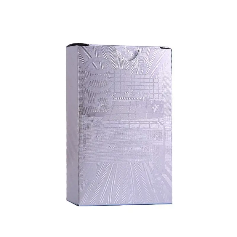 Golden Plastic Playing Cards Waterproof PVC Poker Creative Collection Durable Gift Game Cards Plastic Poker Cards Playing - Цвет: Euro silver-01