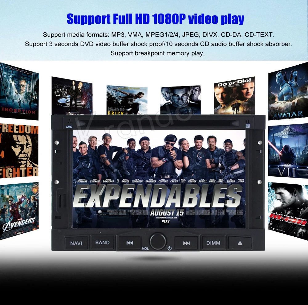 Best Krando 7" Android 8.0 car audio navigation multimedia system for Peugeot 3008 2012-2016 radio gps dvd player WIFI 3G DAB+ 9