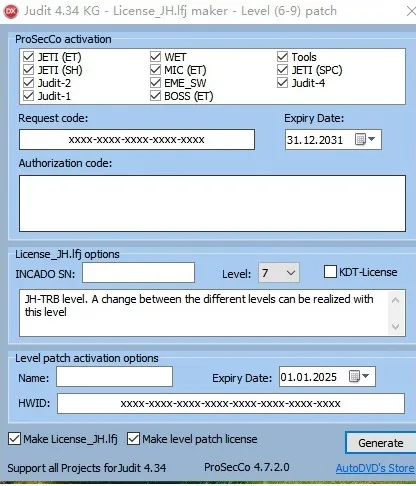 

2018 New Jungheinrich (JETI) Judit-4 License and ET SH keygen+Level 2-9 [2018] v3 (supports new Projects for Judit 4.34)