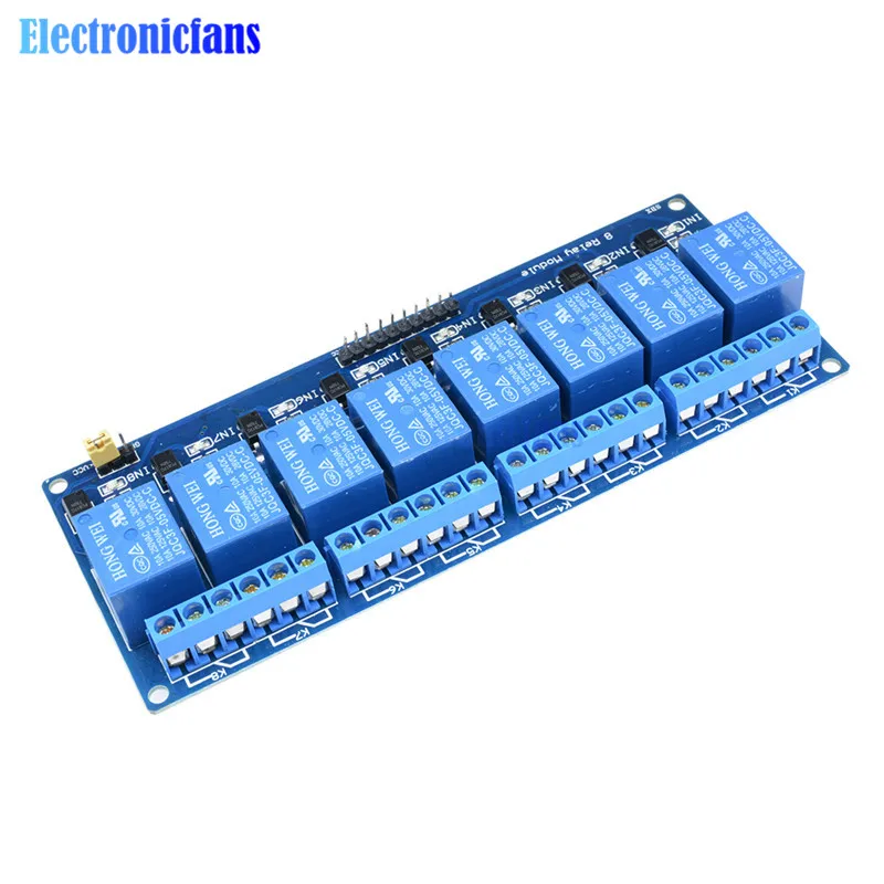 8 канальная плата релейного модуля 5 В для Arduino оптосоединитель канальное реле