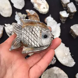 Natural White Crystal Fish Crystal cluster White crystal Raw Rockfish Decoration Hand piece Decoration Rockcrystal Wholesale J62 Natural White Crystal Fish Crystal cluster White crystal Raw Rockfish Decoration Hand piece Decoration Rockcrystal Wholesale J62
