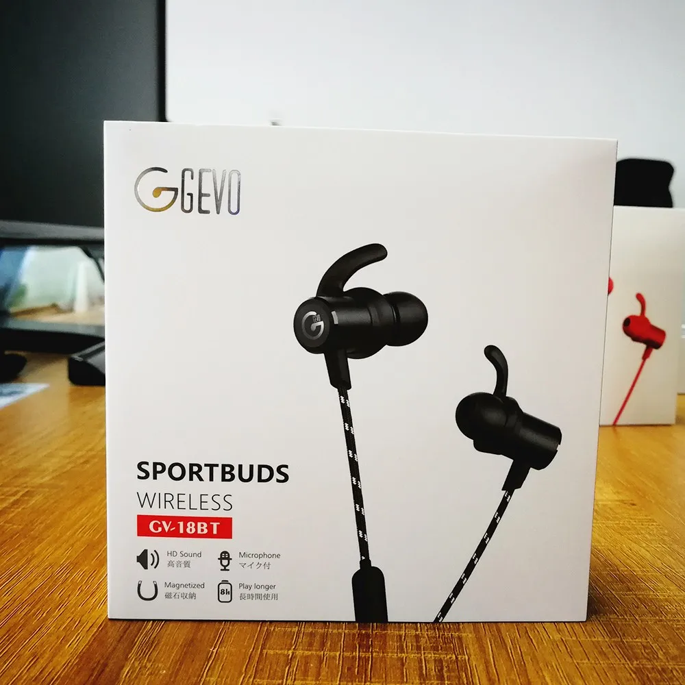 GEVO GV-18BT Wireless Earphone Bluetooth Sport Earbuds With Microphone Magnetic Earphones Waterproof Headphone For IPhone Xiaomi 1