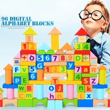 96 шт. малыш учится Игрушечные лошадки здания Блоки Игрушечные лошадки образовательные блоки