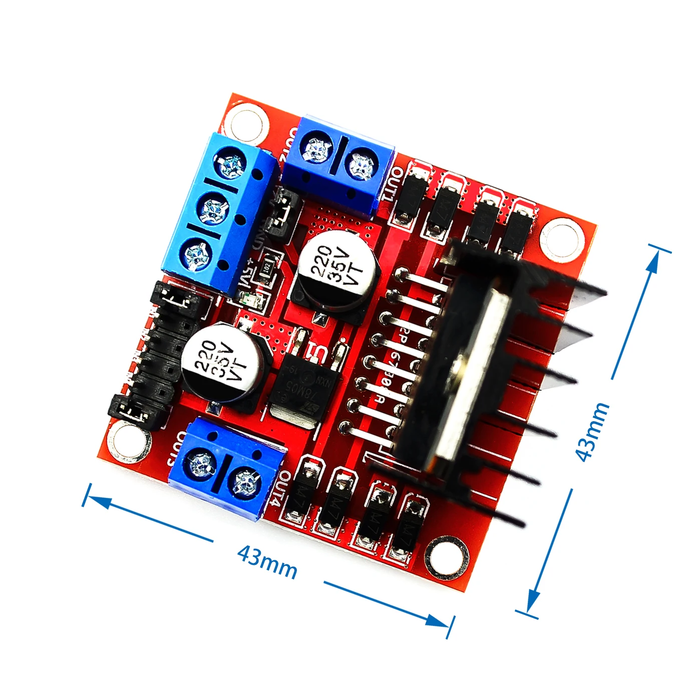 Новый модуль платы контроллера шагового двигателя с двойным H мостом DC L298N|module