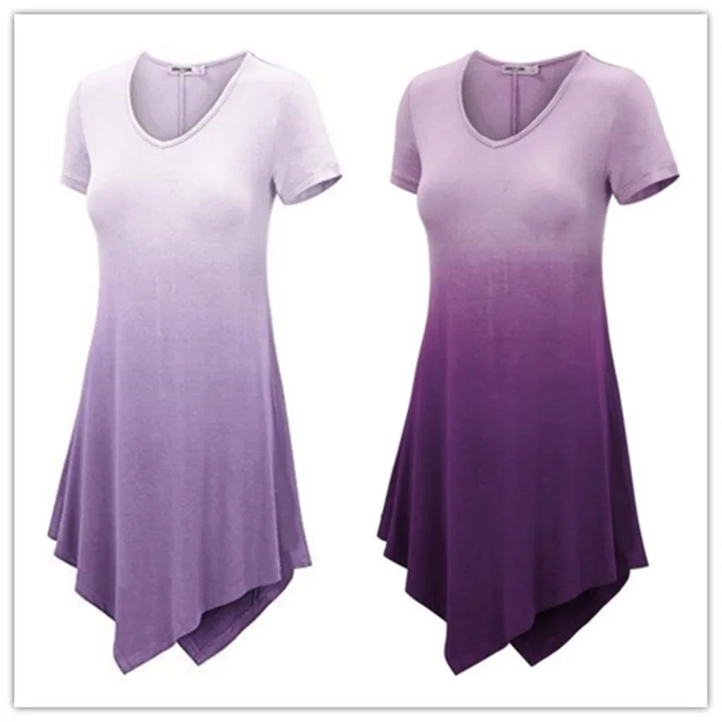 4XL-5XL-Tamanho-Grande-Vestido-de-Ver-o-2019-Vestidos-Casuais-de-Manga-Curta-Irregular-Gradiente (3)