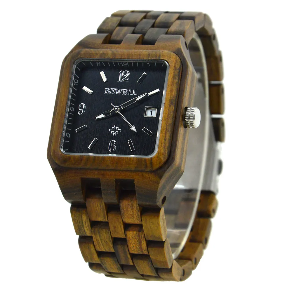 BEWELL WOODEN WATCH