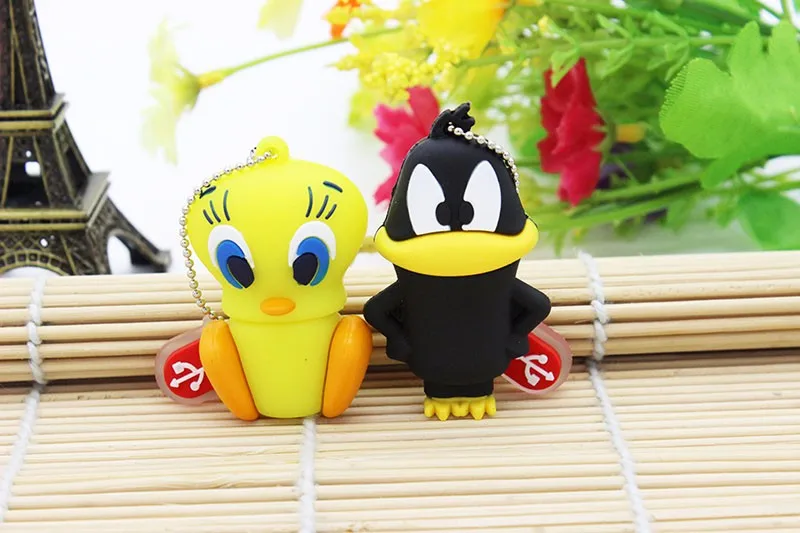 Флешка animal 4G dafy 8G Duck 16G Bugs Bunny 32G Crow Lion cat флеш-диск USB 2,0 U Disk Creativo pendrive Memory Stick подарок