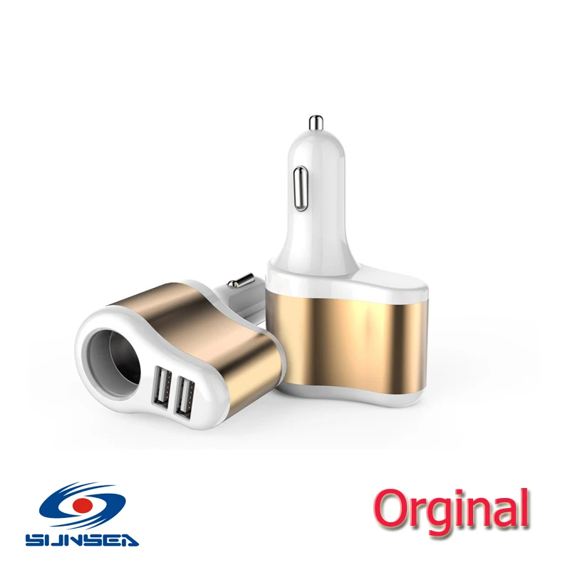 Автомобильное зарядное устройство с двумя usb-портами Samsung Galaxy S6/S6 Edge HTC M9 Nexus 6 Xiaomi 3