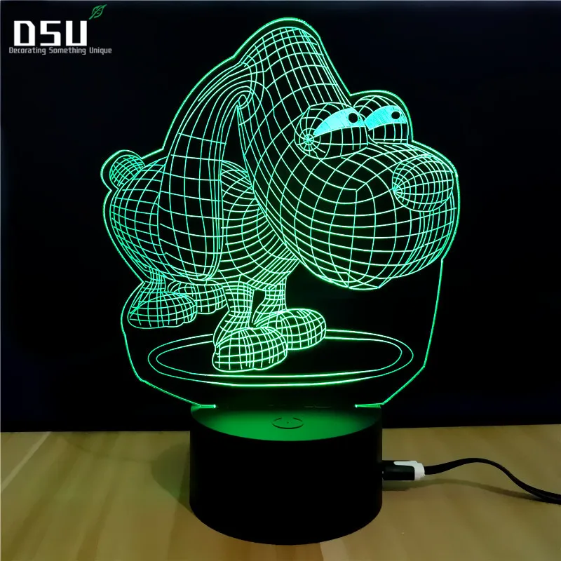 

Dog Lamp 3D Night Light Kids Toy LED 3D Puppy Touch Table Lamp 7 Colors Flashing LED Light Christmas Decorations for Home