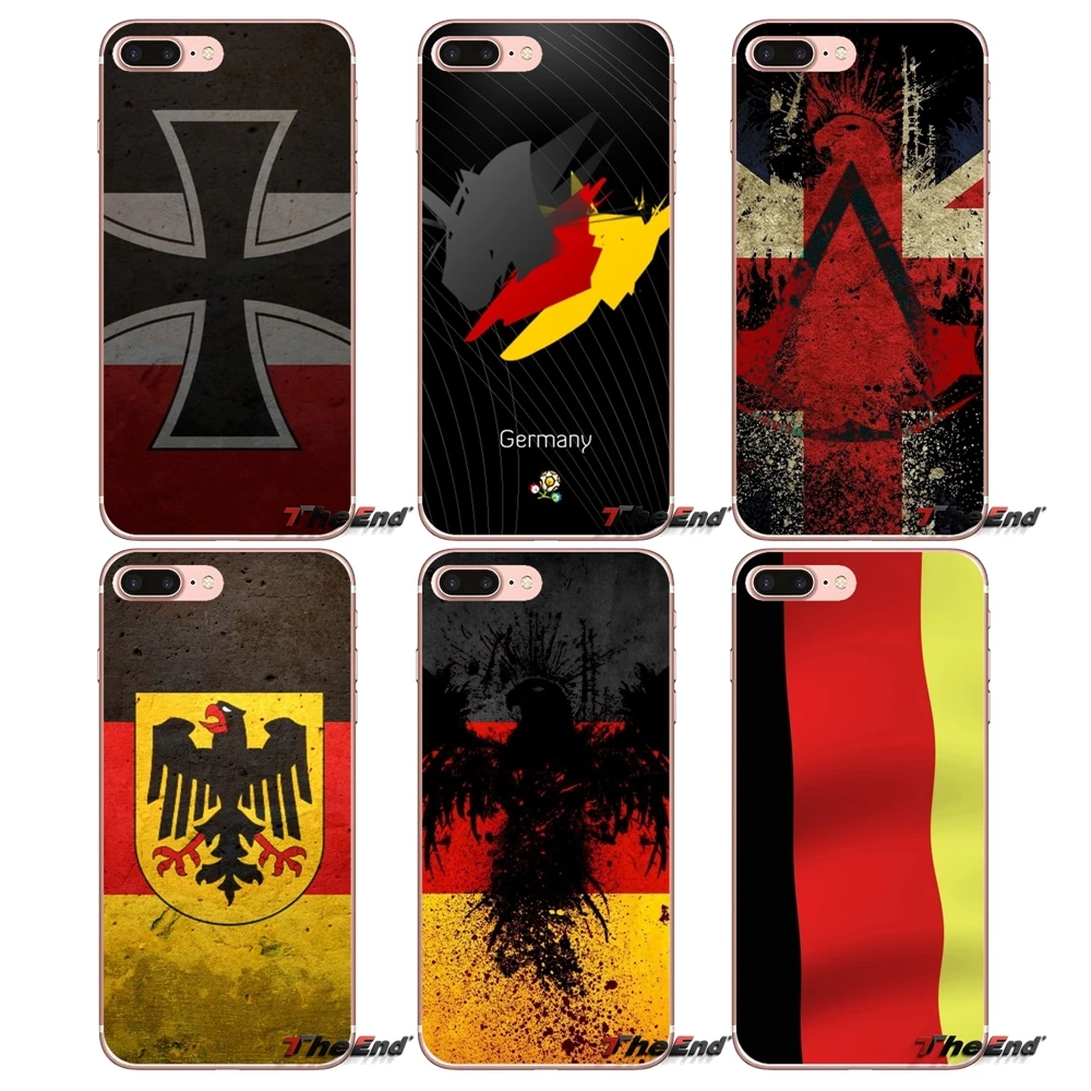 

Germany Flag For Samsung Galaxy S2 S3 S4 S5 MINI S6 S7 edge S8 S9 Plus Note 2 3 4 5 8 Coque Fundas Transparent Soft Cases Covers