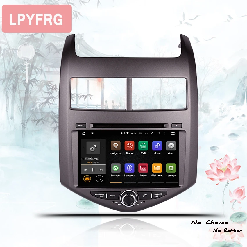Sale 8 inch screen Android 9.0 Car GPS Navigation Car DVD Player For Chevrolet Chevy Aveo 2011 2012 2013 -2018 stereo unit multimedia 1
