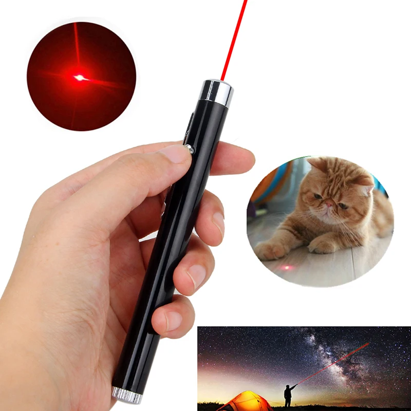 Красная лазерная ручка свет Сильный Видимый луч света Военная лазерная указка для ночного обучения Охота животное