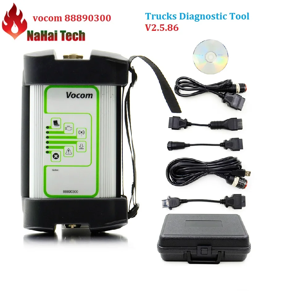 

88890300 Vocom Interface Truck Diagnostic Tool For Vo-lvo Vocom USB Version Square Round Interface