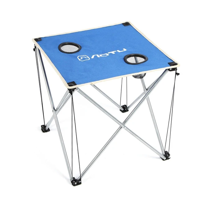 DST Portable Folding Beach Table and Chair Five Sets Burgundy