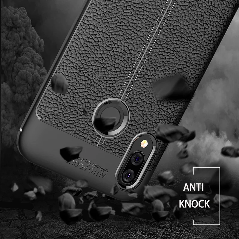 

Anti Knock Leather Design Phone Case For Huawei P20 Lite P20 Pro Soft Silicone Cover For Honor 10 Mate 10 Lite V10 Phone Case