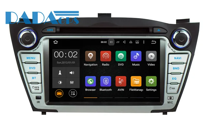 Clearance Android 8.0 7.1 Car Radio DVD Player GPS Navigation For Hyundai IX35 Tucson 2009-2015 Android Car Stereo Multimedia Audio Video 4
