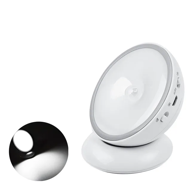 ZjRight 5LED PIR Body Motion Sensor Activated table lamp Night Light