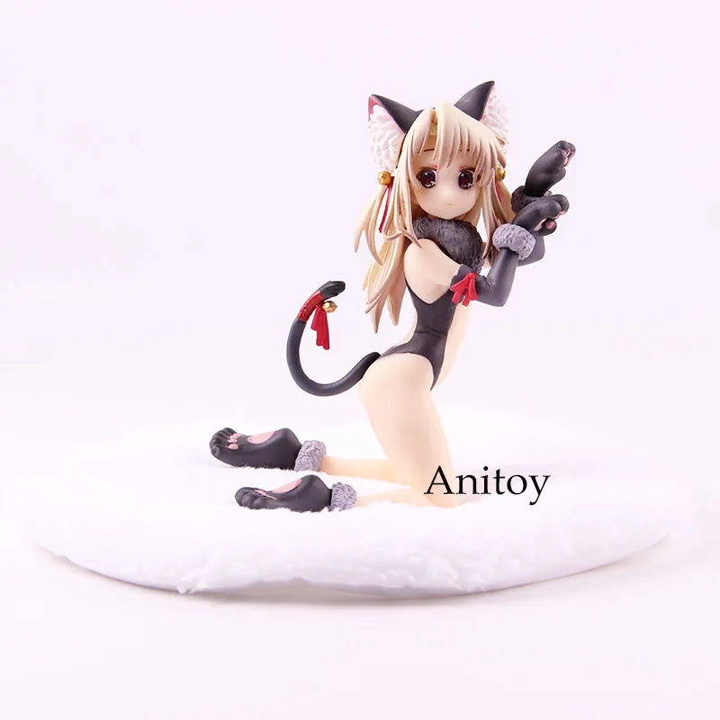 Аниме Fate Kaleid Liner Prisma Illya 2wei Herz! Illyasviel Von Einzbern Cat Girl Ver. ПВХ фигурка Коллекционная модель игрушки - Цвет: Black in bag