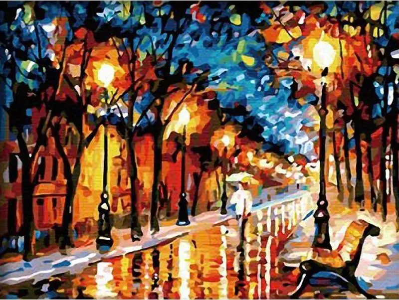 

3009 She Left by Leonid Afremov - DIY Paint By Numbers