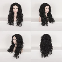 3544 Xi.Rocks Synthetic Wig For Black Women Heat Resistant Natural Hair Fluffy Curly Black Long Cosplay Film Moana Prince Maui 3544 Xi.Rocks Synthetic Wig For Black Women Heat Resistant Natural Hair Fluffy Curly Black Long Cosplay Film Moana Prince Maui