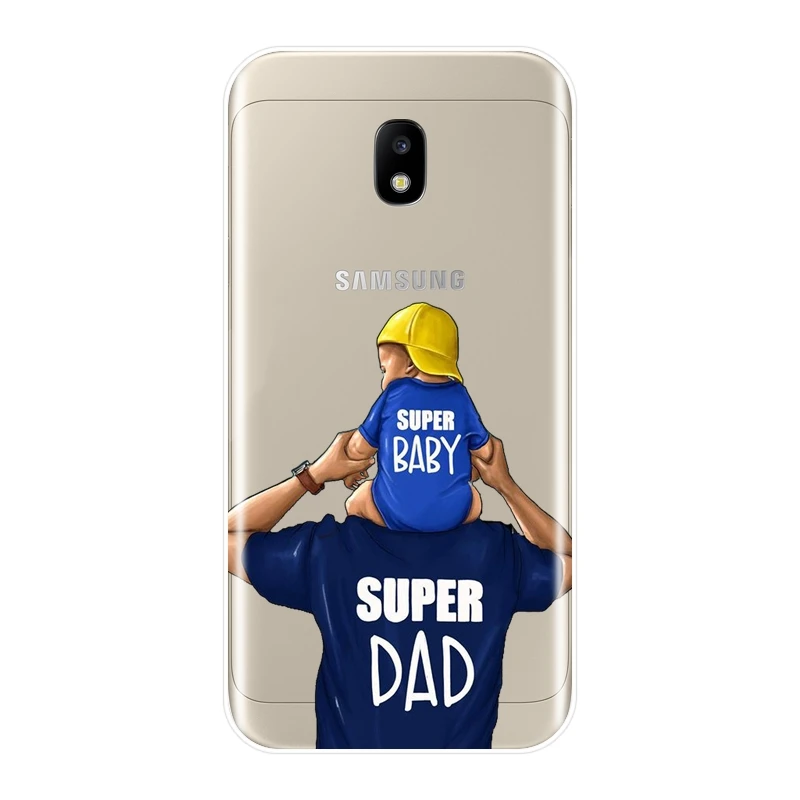 Силиконовый чехол для телефона Samsung Galaxy J3 J5 J7 2015 2016 2017 мамы и дочки J2 Prime J4 J6 J8 Plus