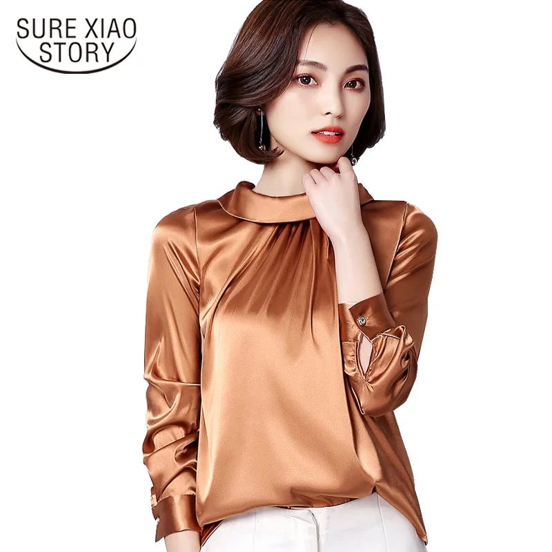 

Women Tops Solid Color Shirt Long Sleeved Spring 2018 New Arrival Female Casual Street Style Loose Shirt Nine Colors D376 30