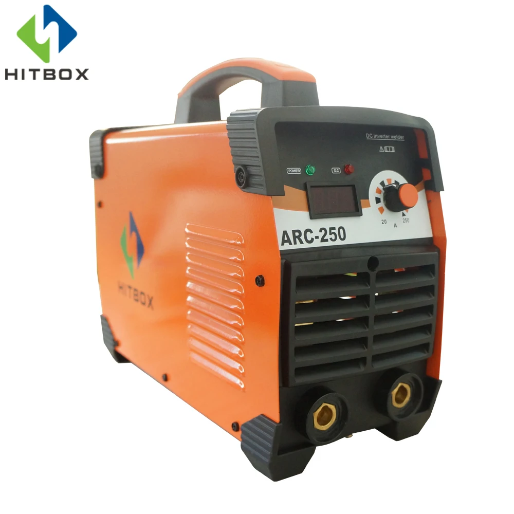 

HITBOX Arc Welder 220V ARC250 Welding Machines 230A MMA Function With Earth Clamp Electrode Holder Portable Welder