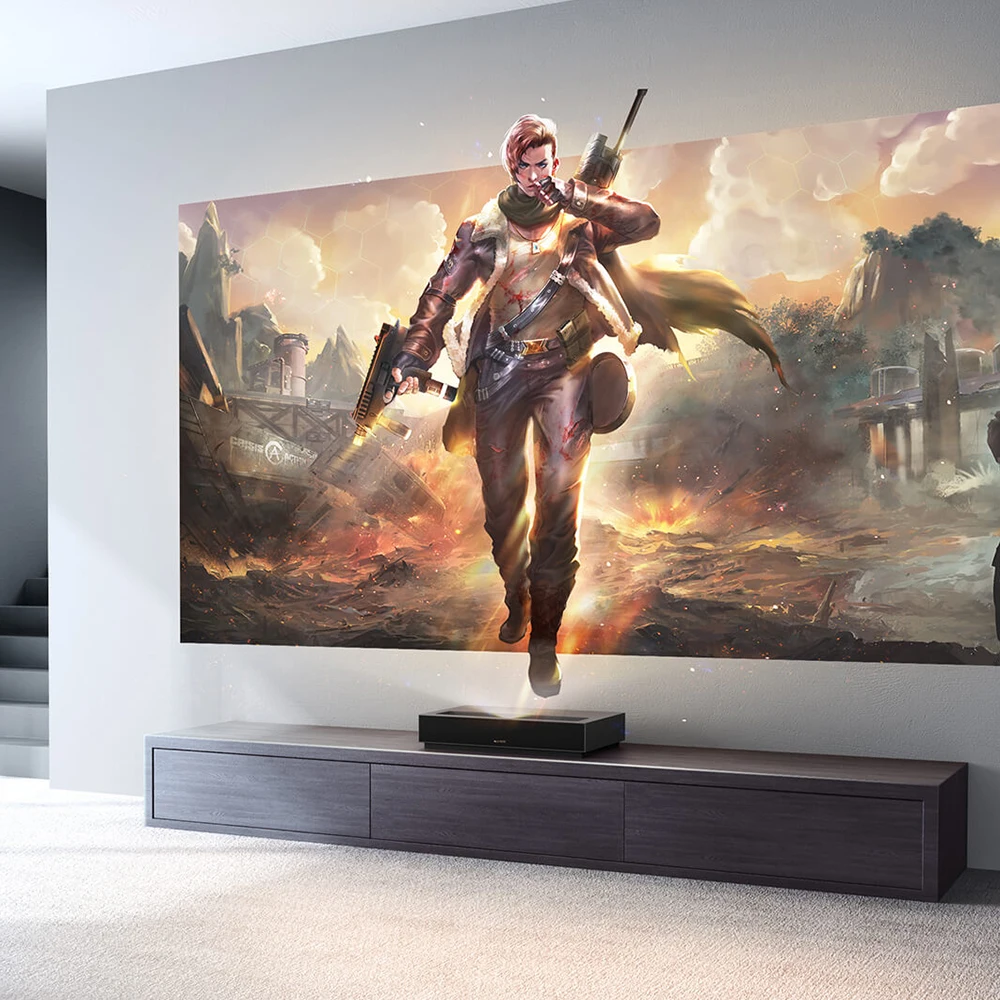 Xiaomi fengmi 4K лазерный ТВ проектор домашний кинотеатр ALPD 3 0 1700Ansi люмен 3D 4k 3840x2160 dpi
