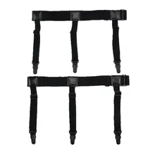 1 пара Мужская рубашка держатель Черный Военный Y стиль/стремя стиль рубашки держатели Рубашка Остается подвязки