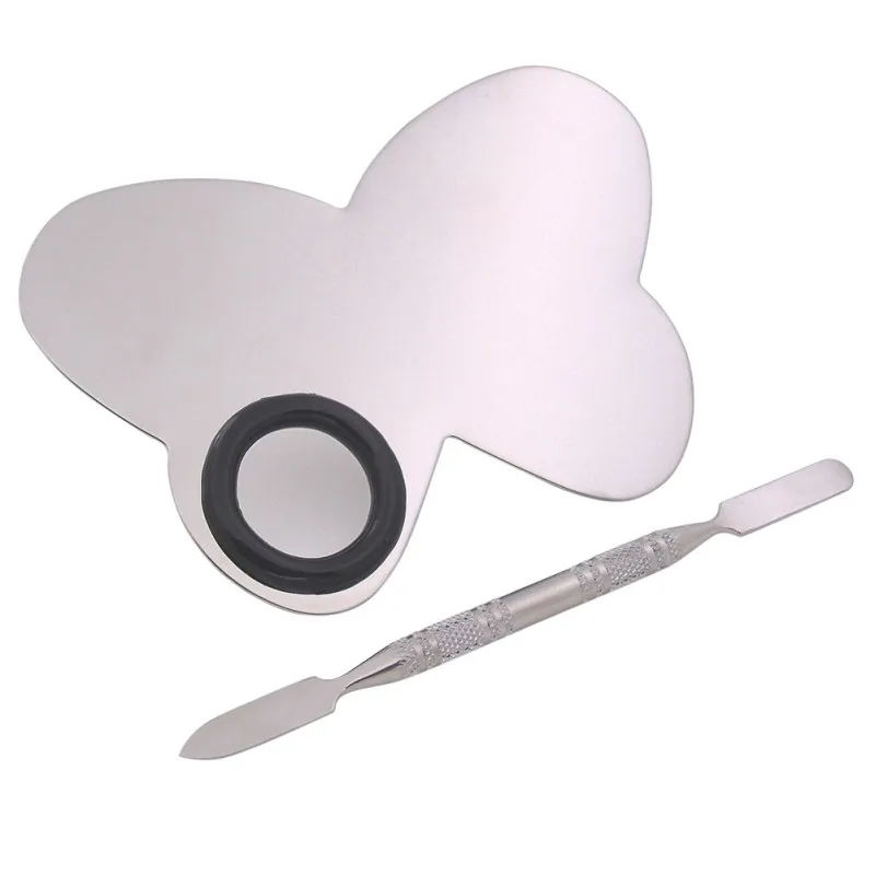 4 Type Professional Makeup Tool Kit Palette Stainless Steel Nail Makeup Mixing Palette Spatula Rod Tool maquiagem 2018 Products 4 Type Professional Makeup Tool Kit Palette Stainless Steel Nail Makeup Mixing Palette Spatula Rod Tool maquiagem 2018 Products