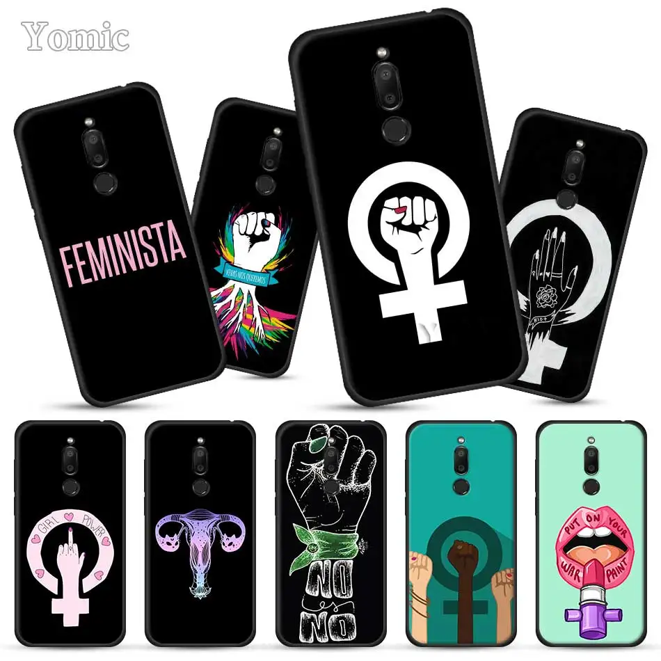 

Girl power Feminist Black Case for Meizu M6T 16Xs 16S 16th 16X 16 Full Protective Back Cases Silicone Phone Case Cover